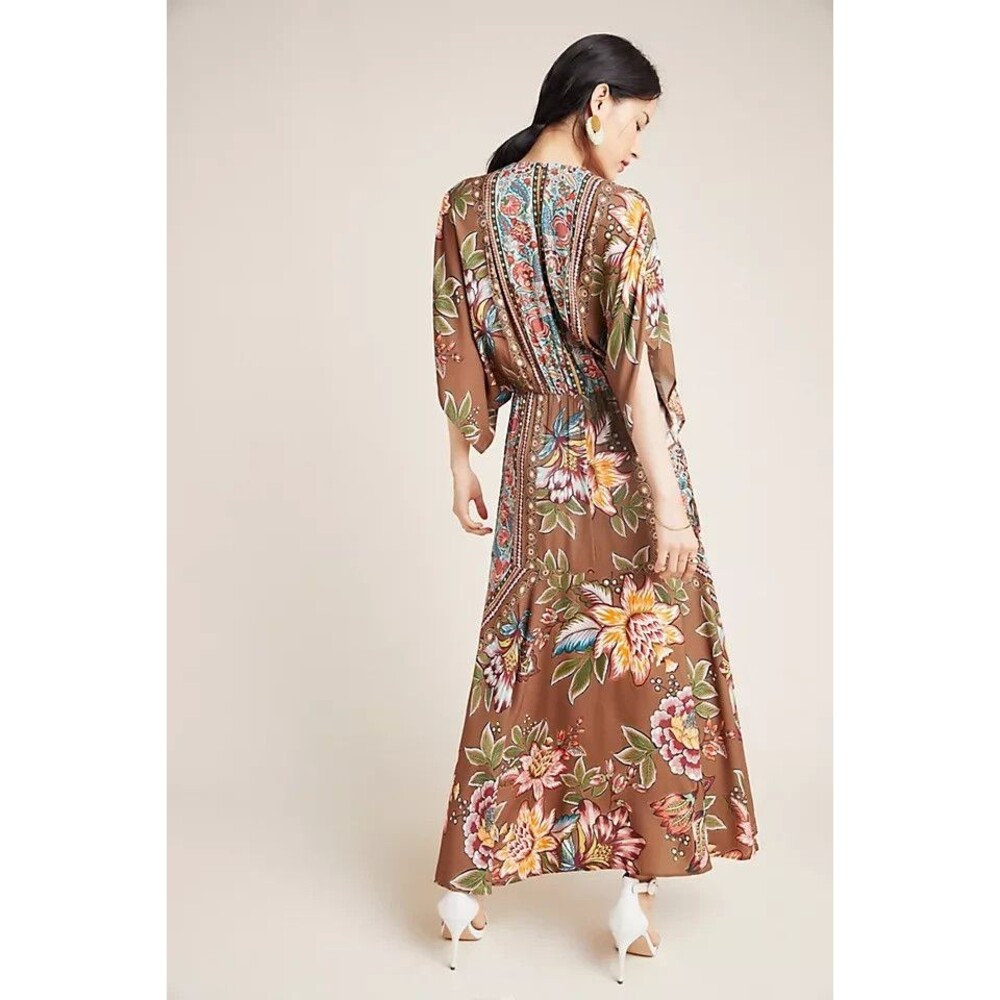 FARM Rio Brown Floral Maxi Dress - Picture 2 of 14